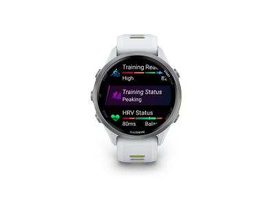 Zegarek GPS Garmin Forerunner 970, kolor biały/amp żółty