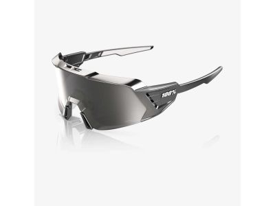 100% KORBIN X okuliare, gloss black chrome/HiPER Silver Mirror