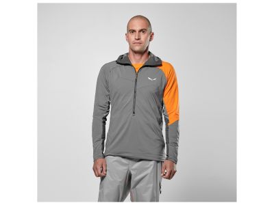 Salewa NXT Hybrid félcipzáras pulóver, csendes árnyalatú