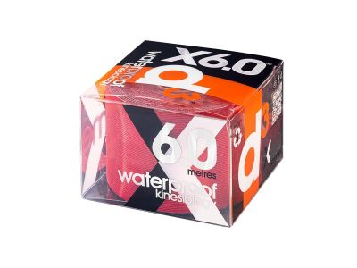 D3 X6.0 Xtreme vodeodolný kineziologický tejp, 50 mm, červená
