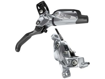 SRAM G2 Ultimate kanalasbon hidr. hátsó fék, 4 dugattyús, oszlop rögzítésű, fékcső. 2000 mm, sarki szürke