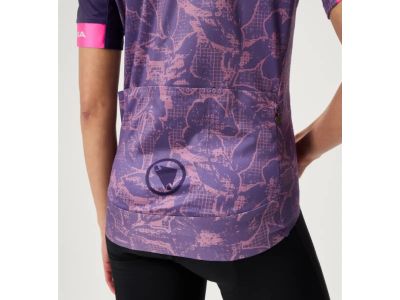 Endura FS260 Virágmintás női mez, szederszürke