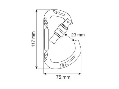 CAMP Guide XL Lock Karabiner, grün