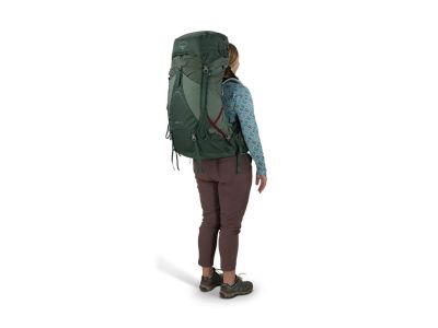 Rucsac Osprey Aura Ag LT 65 pentru femei, 65 l, verde koseret/darjeeling de primăvară