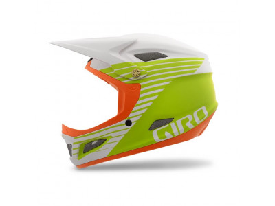 Giro Cipher - mattweiß/limette/flamme, Helm