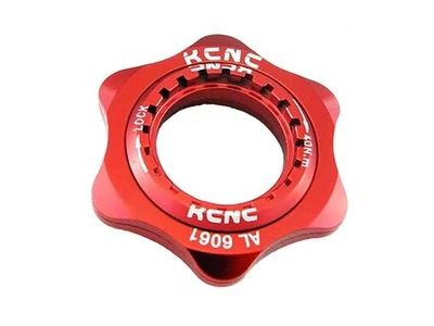 KCNC adaptér pro CenterLock náboj a 6-dírový kotouč, 20z, červená