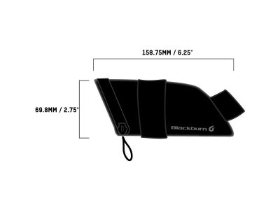 Blackburn Grid Small podsedlová brašnička, 0.4 l, black reflective
