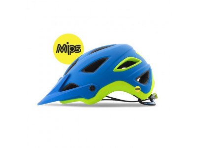 Giro Montaro MIPS - mat blue/lime (modrá-žlutozelená), přilba