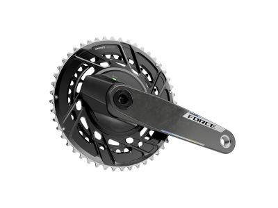SRAM Force AXS E1 2X DUB crankset with Quark power meter, 2x12, 48/35T
