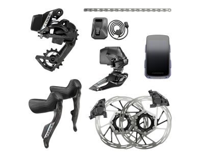 Set SRAM Force AXS E1 2x12 + ciclocomputer Hammerhead Karoo, fără angrenaje