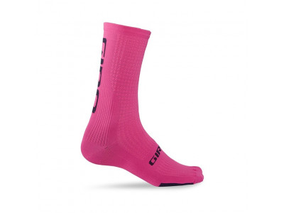 Giro zokni HRC Team - élénk rózsaszín/fekete
