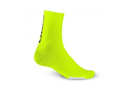 Ponožky Giro HRC Team - hi yellow/black  