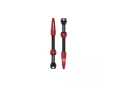 Lezyne CNC TLR tubeless valves, 60 mm, red