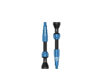 Valve tubeless Lezyne CNC TLR, 44 mm, albastru