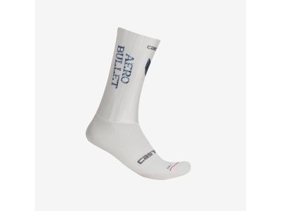 Castelli FAST FEET AERO BULLET Socken, weiß/belgischblau