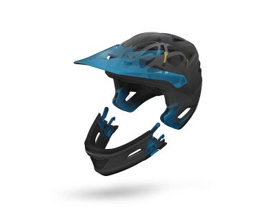 Giro Switchblade MIPS Helm, matt schwarz/glänzend schwarz
