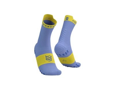 COMPRESSPORT Pro Racing Socks v4.0 Run High ponožky, Jacaranda/Maize