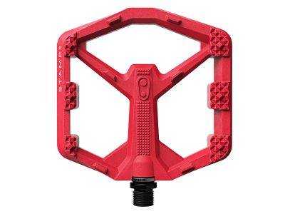 Crankbrothers Stamp 0 Large platformové pedále, červená