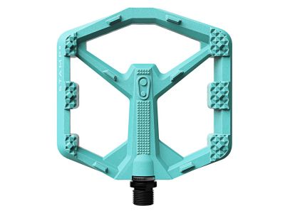 Crankbrothers Stamp 0 Large platformové pedále, tyrkysová
