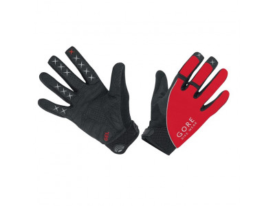 Długie rękawiczki GOREWEAR Alp X 2.0 - czerwono/czarne
