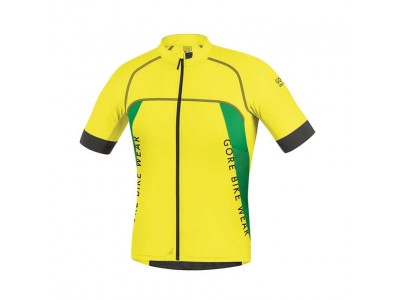 Koszulka rowerowa GOREWEAR Alp X PRO - żółć kadmowa/świeża zieleń