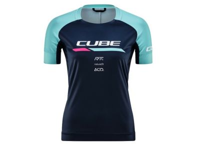 CUBE Teamline dámsky dres, blue/mint
