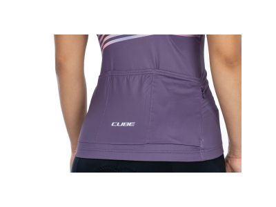 CUBE Teamline WS dámsky dres, violet/sand