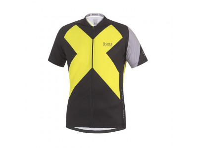 GOREWEAR Element X - Koszulka rowerowa szosowa - czarna/żółty kadm