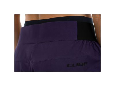 CUBE ATX CMPT Baggy dámske kraťasy, violet