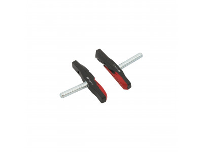FORCE brake pads on pin, disposable, 70 mm, black/red