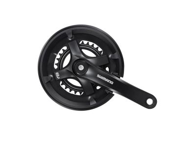 Shimano FC-TY501 kľuky, 175 mm 3x8, 46/30T, s krytom, OEM