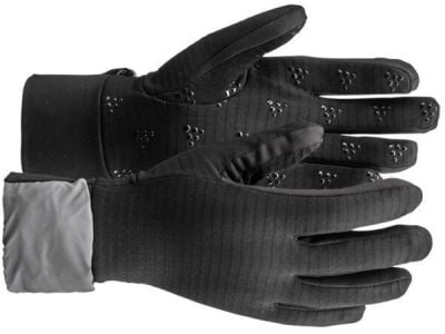 Craft Essence Hybrid rukavice, čierna/strieborná