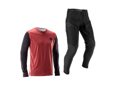 Leatt MTB Gravity 1.0 detský set, dusty red