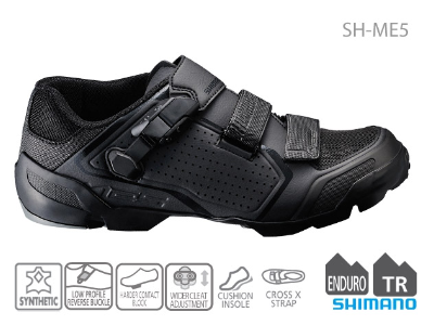 Pantofi MTB Shimano SH-ME5ML pentru bărbați, negri 
