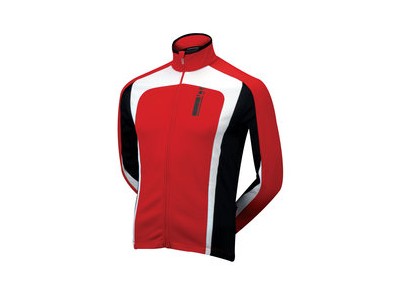 Długa koszulka rowerowa męska Cannondale Mezzo rękaw czerwony/biały/czarna