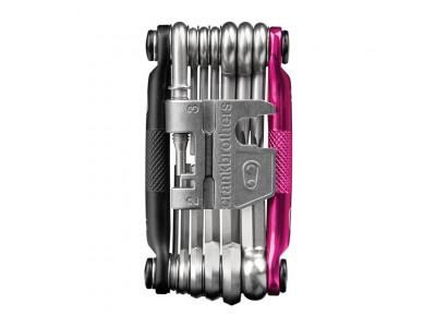 Crankbrothers Multi multi-wrench, 19 functions, black/pink