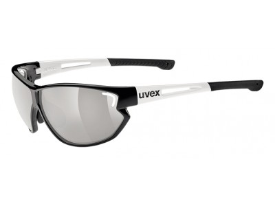uvex Sportstyle 810 vario szemüveg fekete, fehér/variomatikus litemirror ezüst