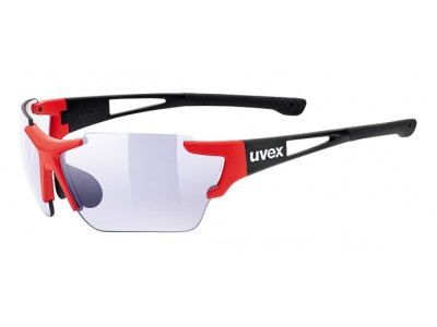 uvex Sportstyle 803 vario szemüveg fekete, piros matt/variomatic litemirror kék