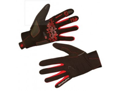 Endura MTR II Handschuhe, schwarz/rot