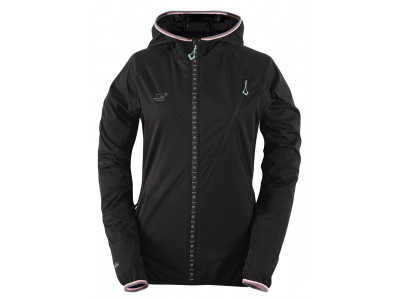 2117 of Sweden MEDELPLANA Damen ultraleichte Softshelljacke mit Kapuze schwarz