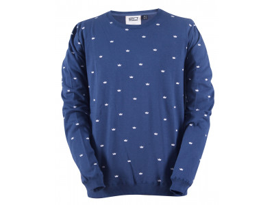 2117 of Sweden UVERED Herren-Sweatshirt mit Kronenmuster marineblau