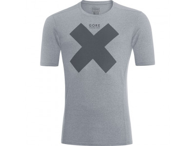 GOREWEAR Essential Print Shirt - grey melange