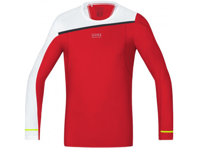 Długa koszula GOREWEAR Fusion - czerwono-biała