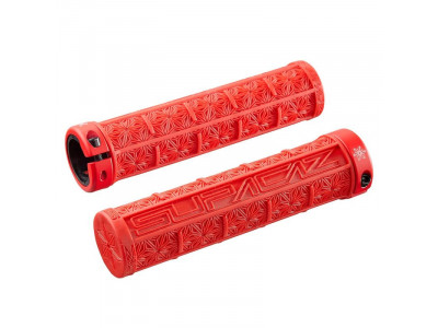Supacaz Grizips grips with lock, red