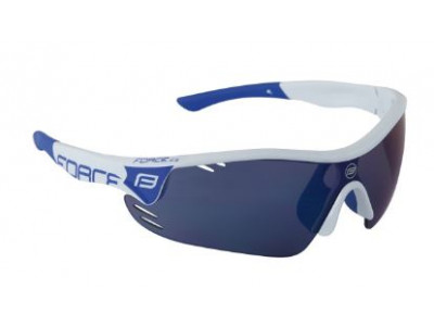 Force Race Pro cyklistické okuliare bielo-modré
