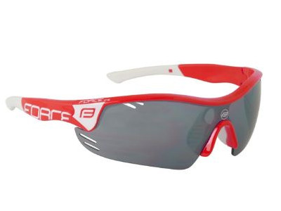 FORCE RACE PRO kerékpár szemüveg piros/fehér
