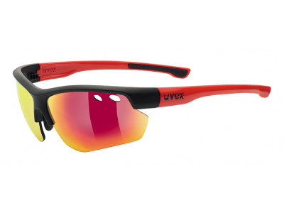 uvex Sportstyle 115 Black Mat Red Brille