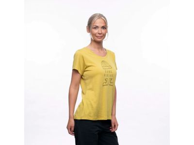 Bergans Graphic Wool Damen-T-Shirt, light olive green