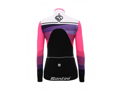 Koszulka rowerowa Santini CORAL L/S w kolorze fuksji