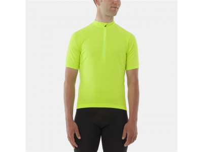 Koszulka rowerowa Giro Chrono Sport 1/2 Zip - cześć żółta